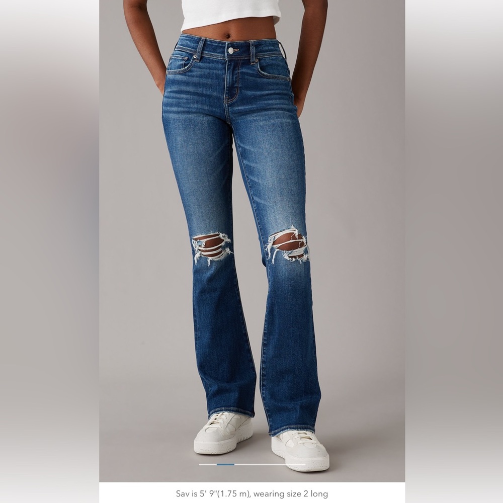 American Eagle Super Stretch High Rise Artist Flare